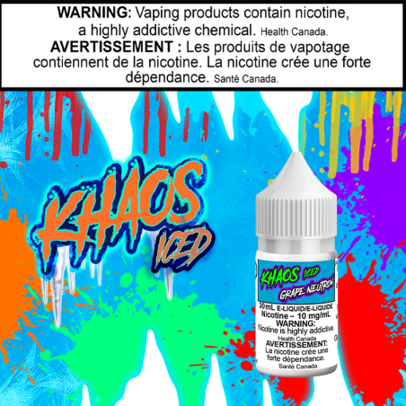 Khaos Iced Grape Neutron 30ml Salt Excised