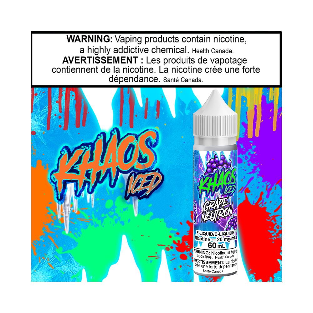 Khaos Iced Grape Neutron 60ml Salt Excised
