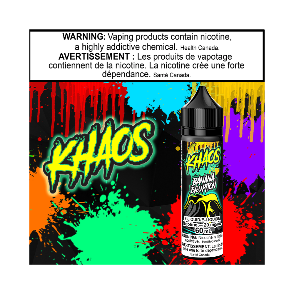Khaos Banana Eruption 60ml Salt Excised
