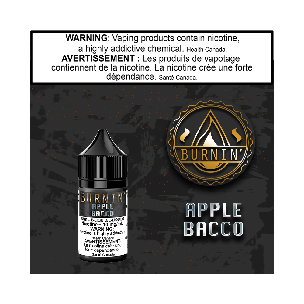 Burnin Apple Bacco Salts 30ml Excised