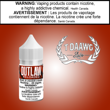TDaawg Outlaw Reloaded 30ml Salts Excised