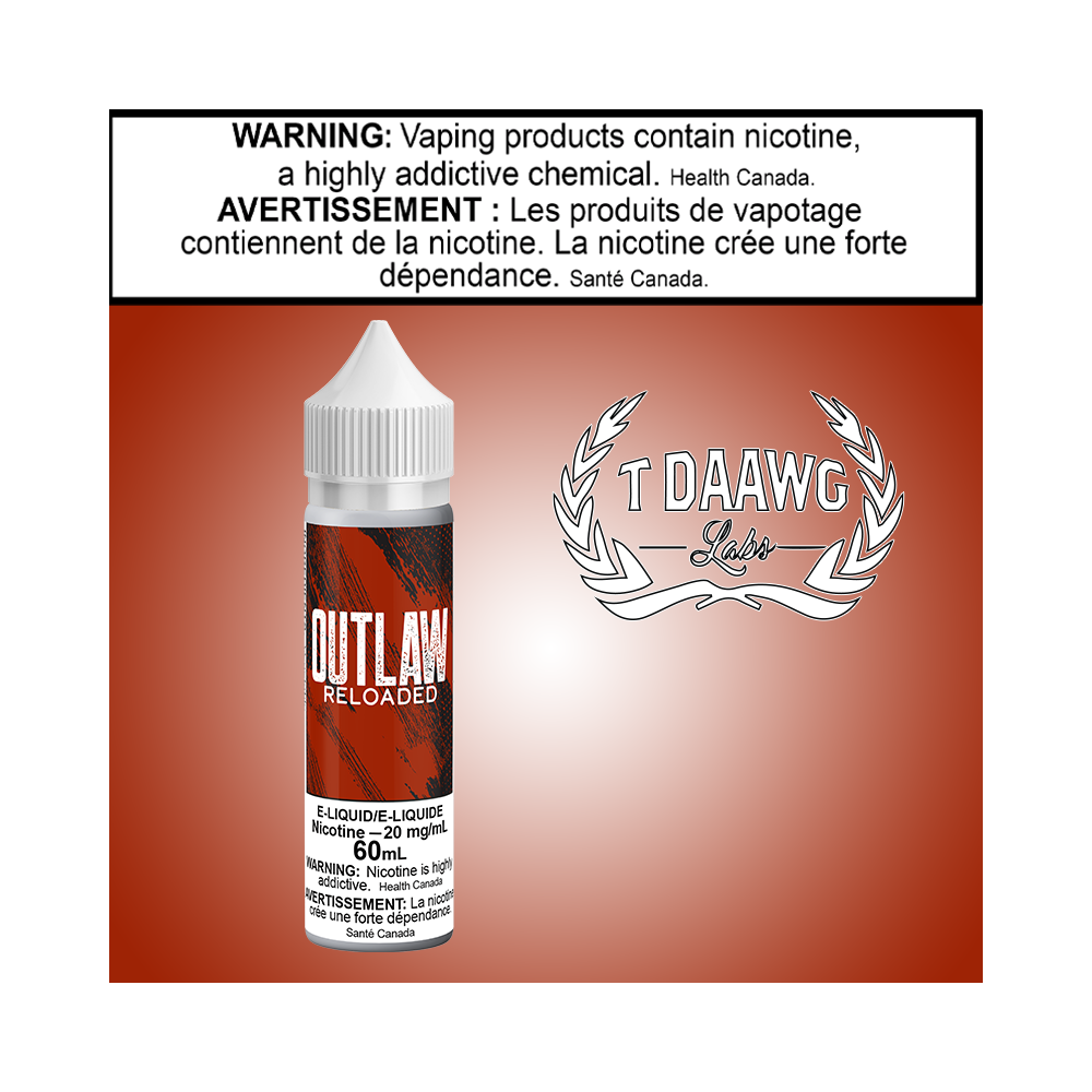 TDaawg Outlaw Reloaded 60ml Salts Excised