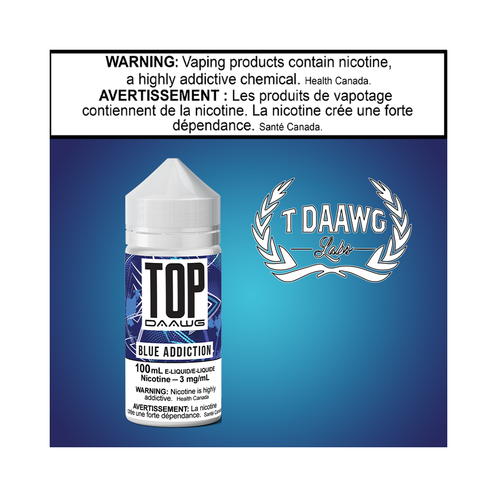 TDL Top Daawg Blue Addiction 100ml Excised