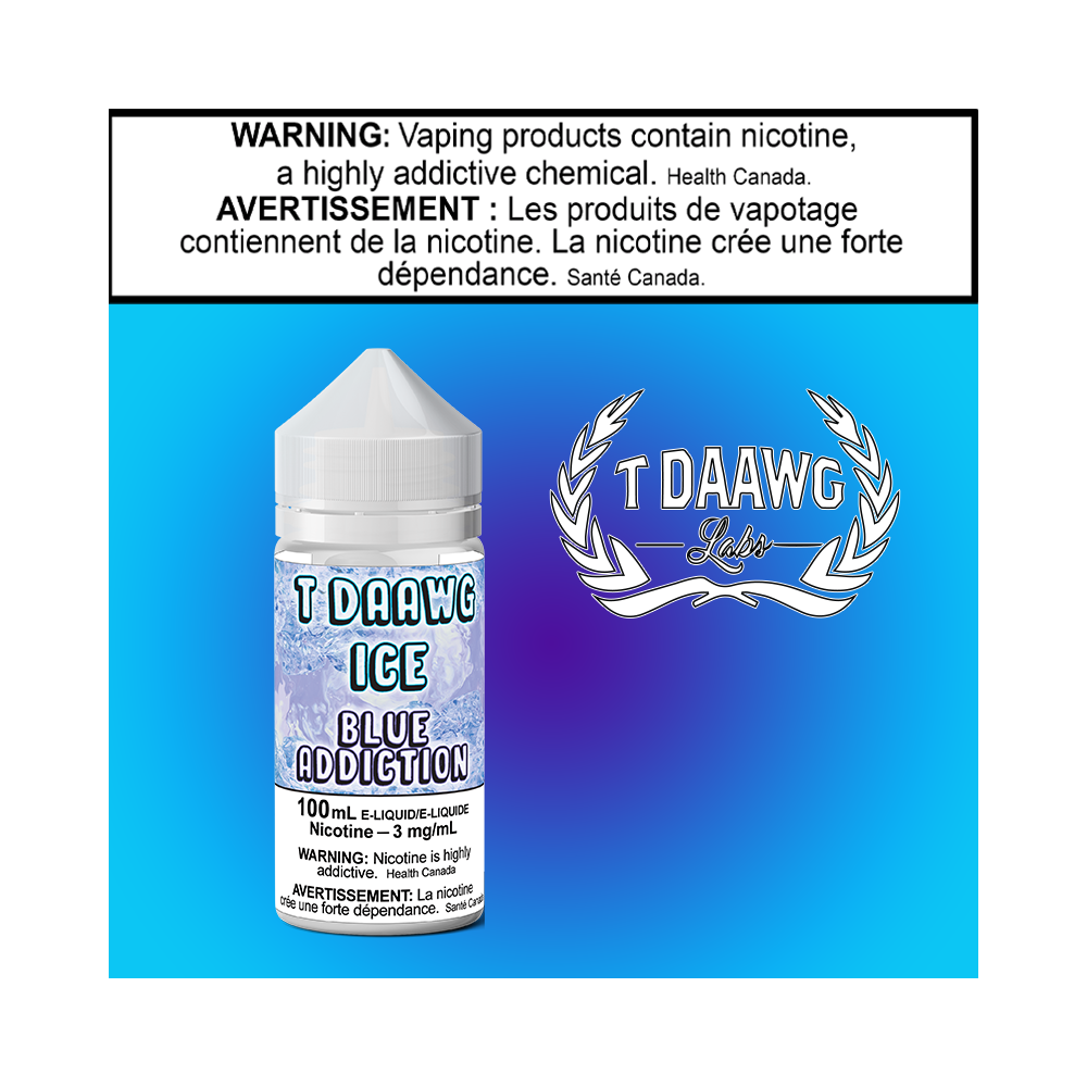 TDL Top Daawg Blue Addiction Iced 100ml Excised