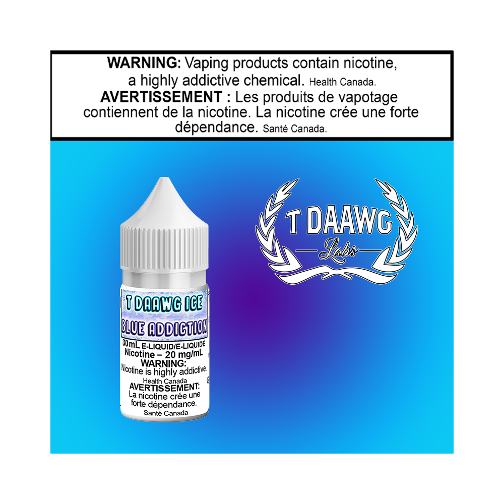 TDL Top Daawg Blue Addiction Iced 30ml Salts Excised
