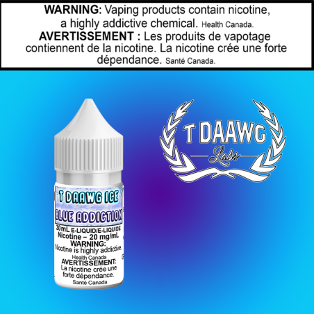 TDL Top Daawg Blue Addiction Iced 30ml Salts Excised