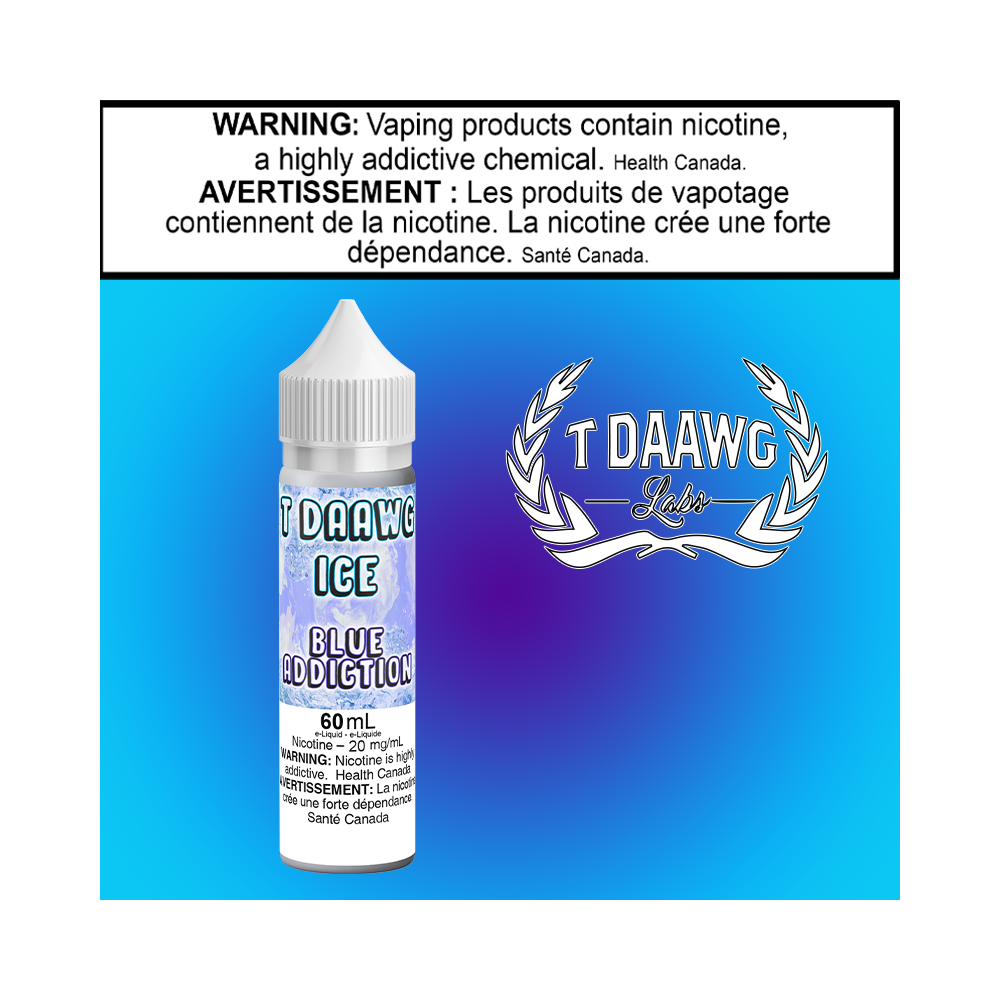 TDL Top Daawg Blue Addiction Iced 60ml Salts Excised