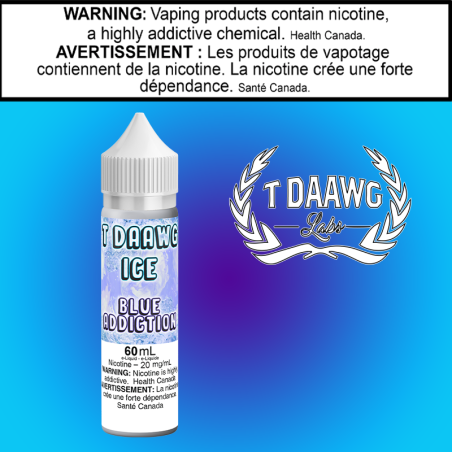 TDL Top Daawg Blue Addiction Iced 60ml Salts Excised