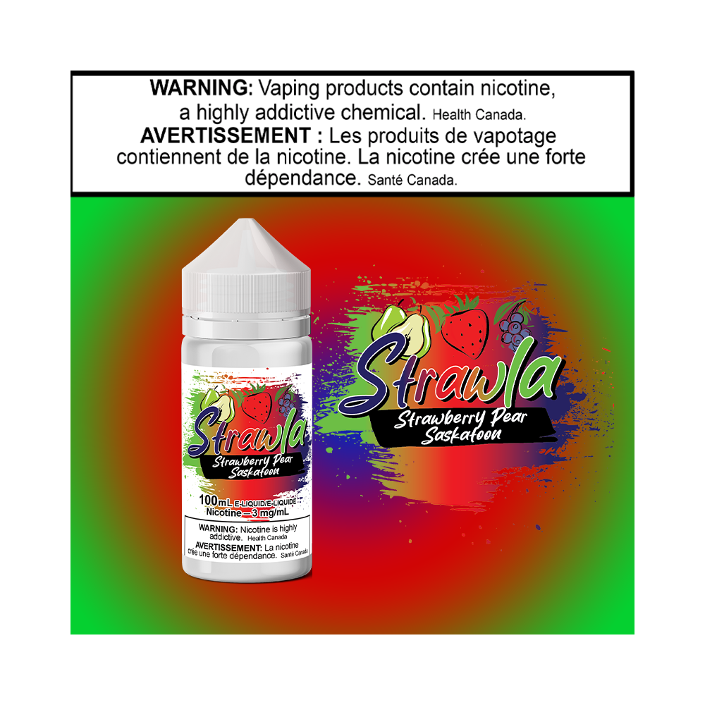 Strawla-Straw Pear Saskatoon 100ml Excised