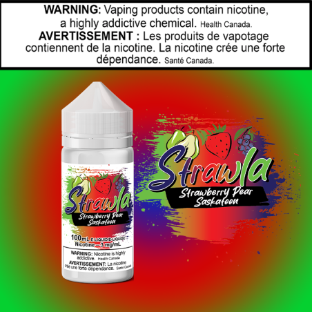 Strawla-Straw Pear Saskatoon 100ml Excised