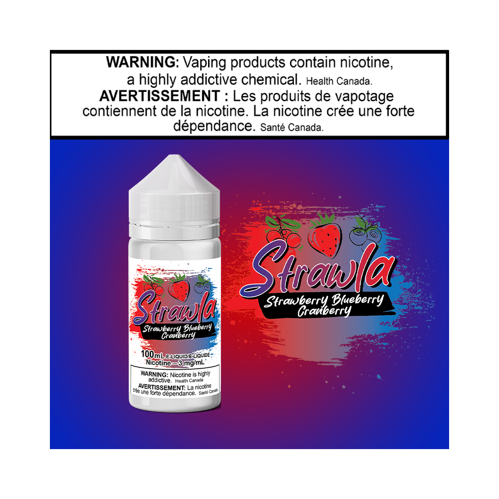 Strawla-Straw Blue Cran 100ml Excised