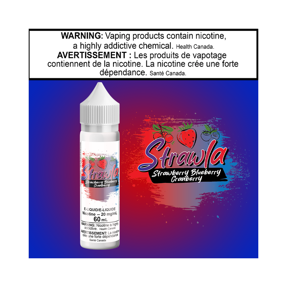 Strawla-Straw Blue Cran 60ml Salt Excised