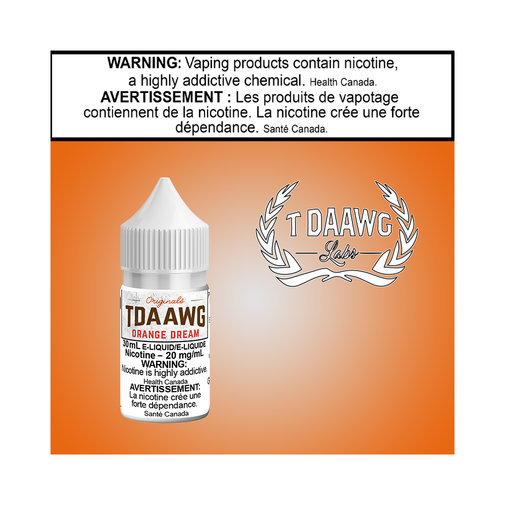 TDaawg Orange Dream 30ml Salts Excised