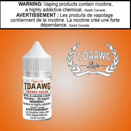 TDaawg Orange Dream 30ml Salts Excised