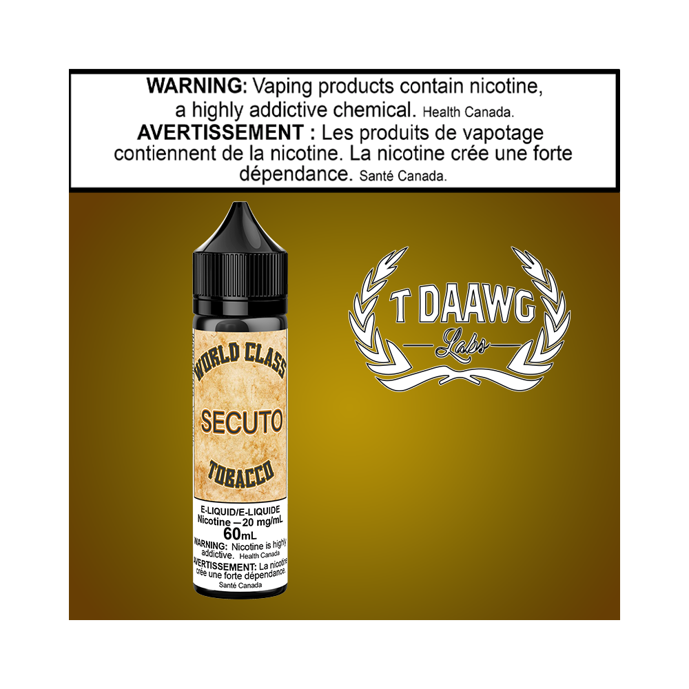 World Class Tobaccos Secuto Salts 60ml Excise