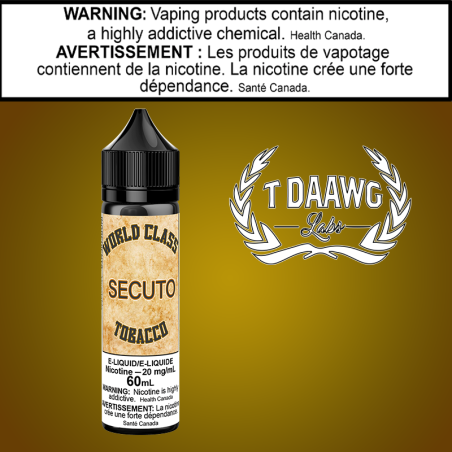 World Class Tobaccos Secuto Salts 60ml Excise