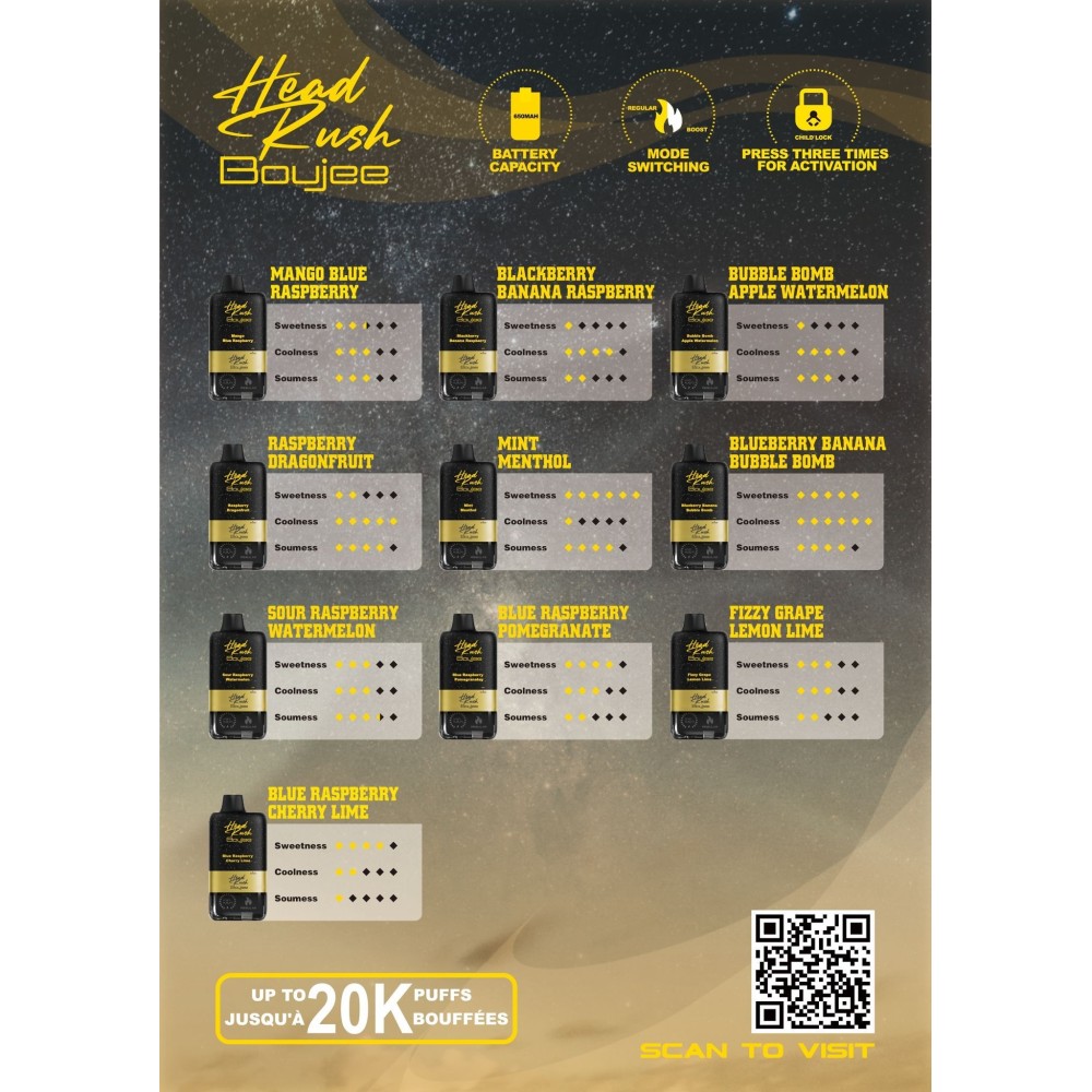 HR-Boujee Pod Pack of 5 Excised / Blue Raspberry Pomegranate