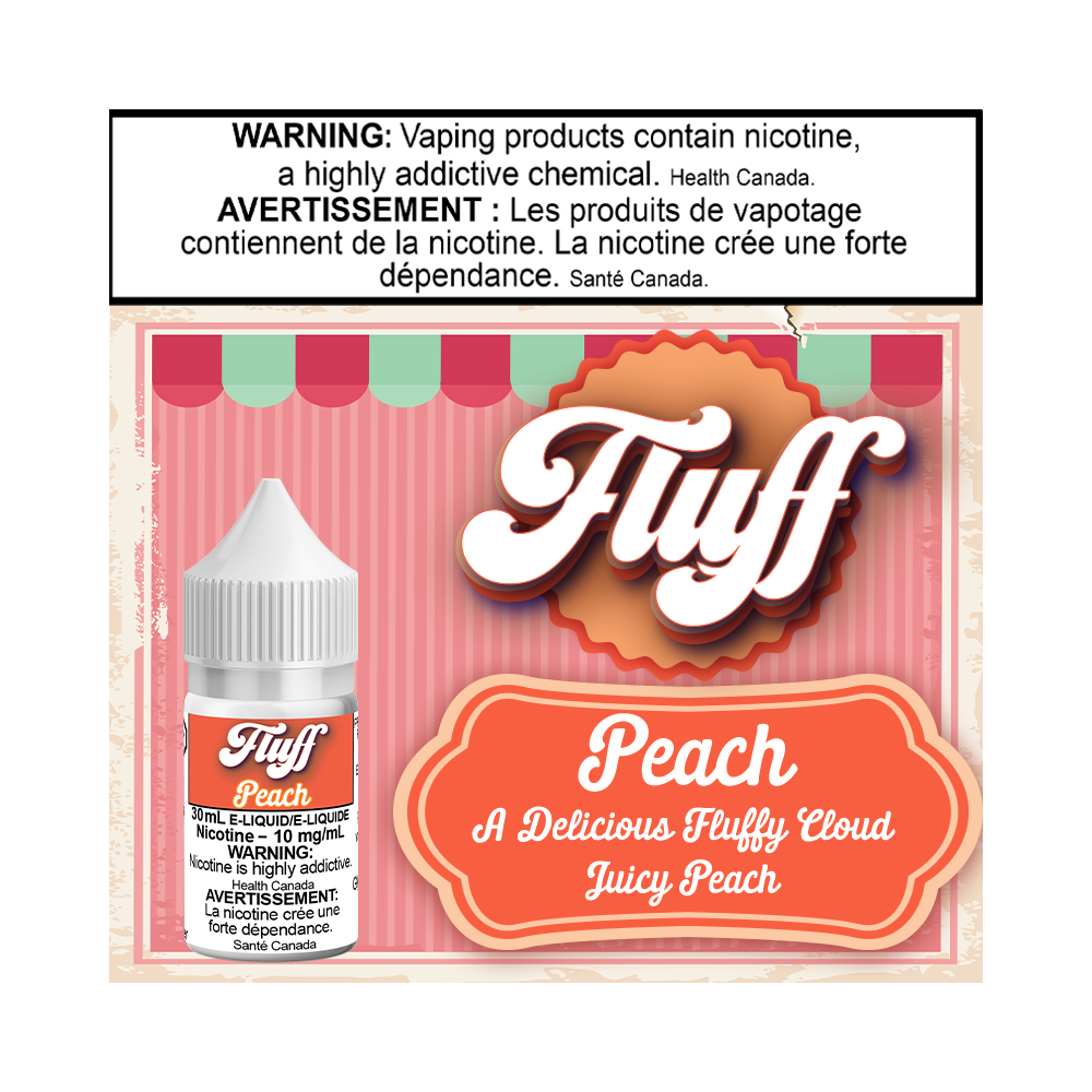 Fluff Peach Salt 30ml Excised